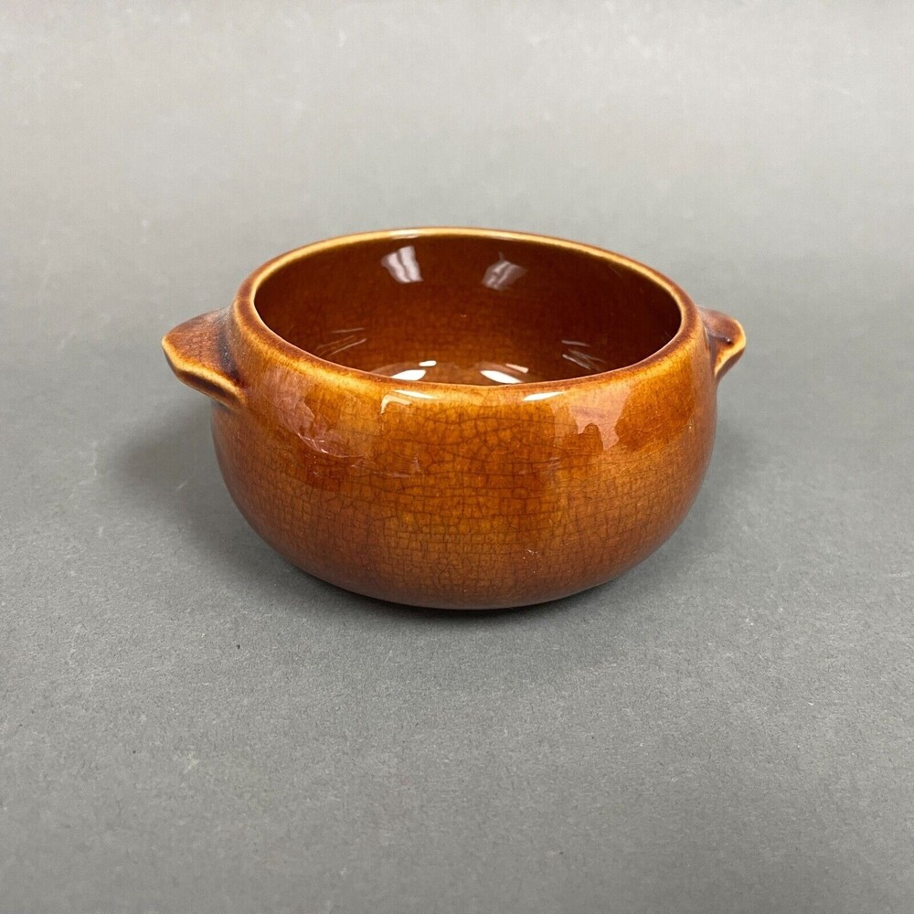 McCoy Brown Bowl Handles 4.75" across x 2 1/2" high - Picture 4 of 6